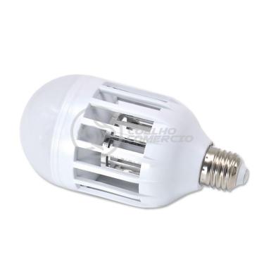 Imagem de Lâmpada Luz Led Branco 15W Atrai Choque Mosquito Insetos