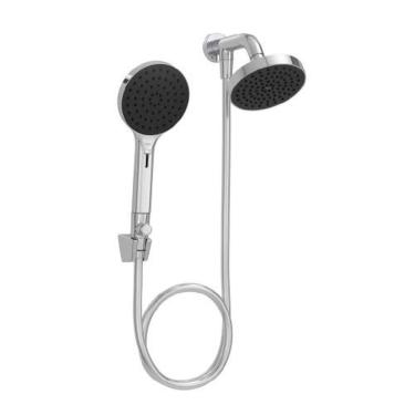 Imagem de Chuveiro Flex Redondo Parede 126mm Cromado - Deca 142x126x216 - Liga De Cobre