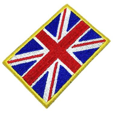 Imagem de Bandeira Reino Unido Patch Bordado Para Uniforme Camisa Boné - BR44 Pa