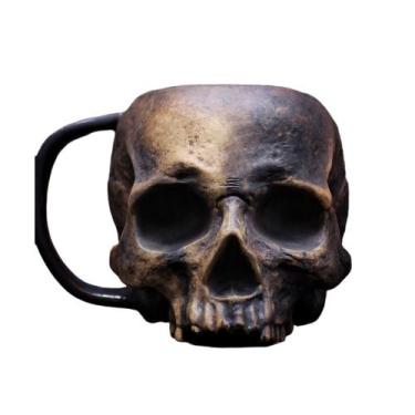 Imagem de Caneca de cerâmica em forma de caveira 350 ml - Horror Gothic Fans - y