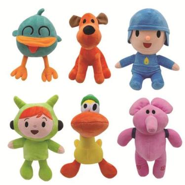 Imagem de Brinquedo de boneca de pelúcia Pocoyo multicolorido 15-26 cm com pelúc