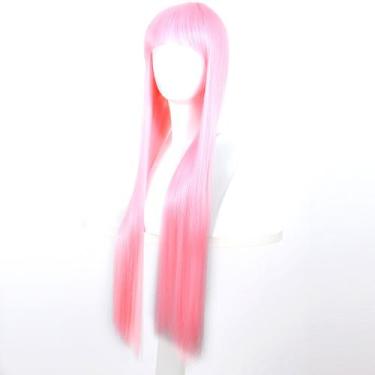 Imagem de Peruca de cosplay branca Queen Mirana Anime 68 cm para festa à fantasi