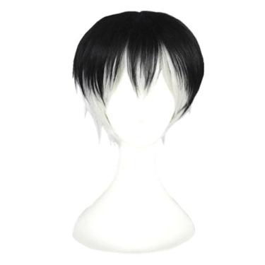 Imagem de Peruca Cosplay Tokyo Ghoul Kaneki Ken Cabelo Curto 220g - taiyuanketan