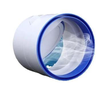 Imagem de Válvula De Retenção Para Exaustor De PVC 75/110mm, Amortecedor De Reto