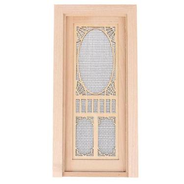 Imagem de Tela oca externa de madeira em miniatura de casa de bonecas - Kittenba