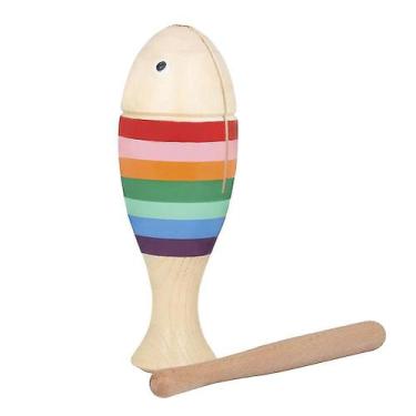 Imagem de Instrumento musical de madeira em forma de peixe para crianças - Gloom