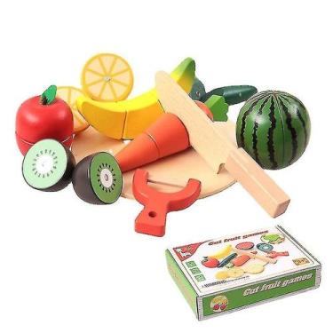 Imagem de Máquina de corte de frutas e vegetais de madeira para crianças - Gloom