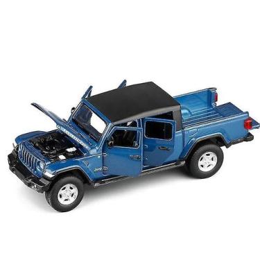Imagem de Modelo de carro fundido sob pressão Qian 1/32 Jeep Gladiator Alloy Blu
