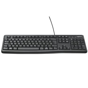 Imagem de Teclado com fio USB Logitech K120 Resistente à Respingos e Layout ABNT2 -920-004423-Unissex