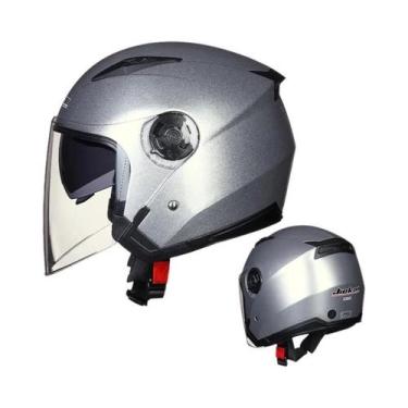 Imagem de Capacete De Motocicleta Unissex Com Lente Dupla Semi-Coberta JIEKAI-51