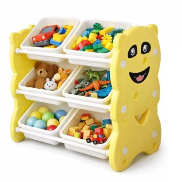 Imagem de Armário Infantil Organizador De Brinquedo 6 Gavetas Multiuso