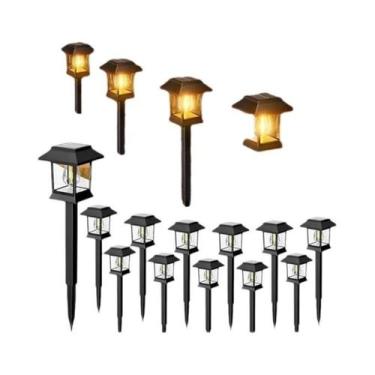 Imagem de Luzes Solares Retrô Impermeáveis Para Jardim, Sinalizadores Externos P