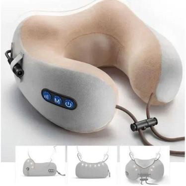 Imagem de Travesseiro Almofada Massagem Pescoço Alivia Tensão