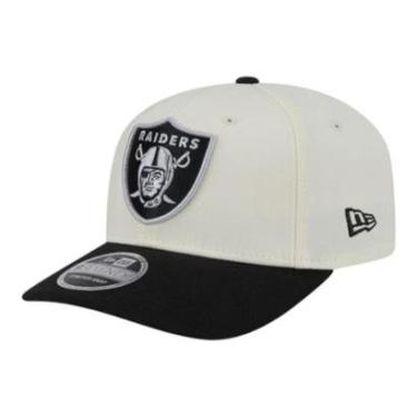 Imagem de Boné New Era 970 Las Vegas Raiders Two-Tone Chrome Off White-Masculino