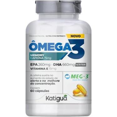 Imagem de Ômega 3 Memory Vitamina E + Cafeína Meg-3 Katiguá 60 cápsulas - KATIGU