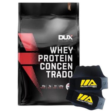 Imagem de Whey Protein Concentrado Cookies 1,8Kg  + Luva Adaptogen - Dux-Unissex