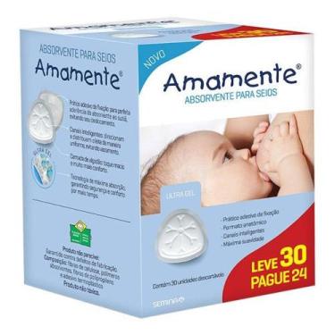 Imagem de Absorvente para Seios Amamente 30 unidades - SEMINA IND COME
