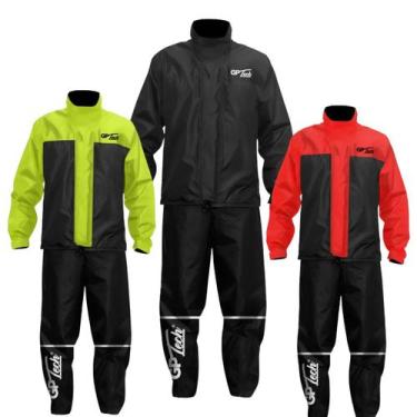 Imagem de Capa De Chuva Siena Motociclista Nylon Gp Tech, G, Preto Amarelo