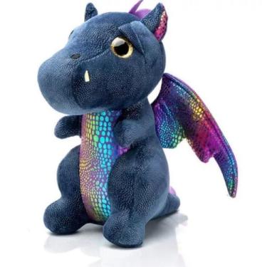 Imagem de Bicho De Pelúcia Fofinho Dragãozinho Multicoloridos Macio - Toy Home, 