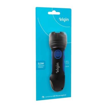 Imagem de Lanterna Pequena Recarregável Led 0,5w 500mah Elgin