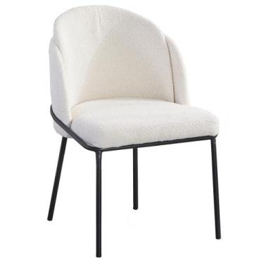 Imagem de Cadeira de Jantar Nevada Nude Estofada para Sala de Jantar - SF.Home