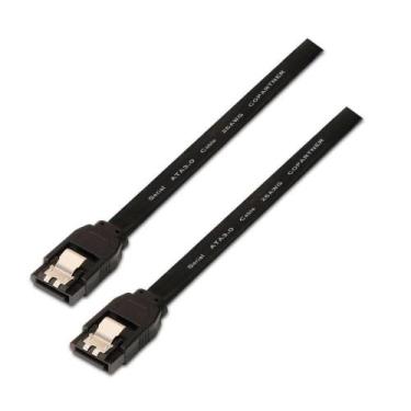 Imagem de Cabo SATA 50cm para Dados  Conexão de HD e SSD  Preto - Diversos
