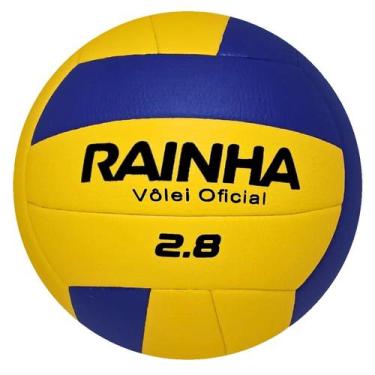 Imagem de Bola Vôlei Rainha Oficial 2.8 - Treinos e Jogos, Amarelo