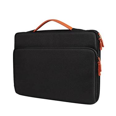 Imagem de Elonglin Capa Case Protetora para Notebook MacBook Pro 13 Polegadas 16 Polegadas Bolsa para Laptop Sem Estampa Repelente de Água Preto 13 (aplicável ao Macbook Pro M1 de 13 polegadas)