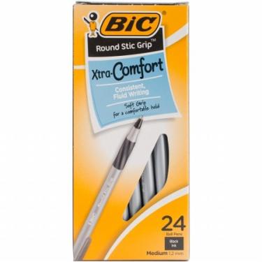 Imagem de Bic GSMG241 Round Stic Grip Xtra Comfort Ballpoint Pens44; Black - 24 per Pack