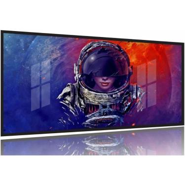 Imagem de Quadro Decorativos Menina Astronalta 130x60 Moldura Preta 2x2