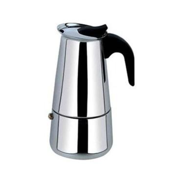 Imagem de Cafeteira Italiana Moka Pequena 100Ml Aço Inox Moderna