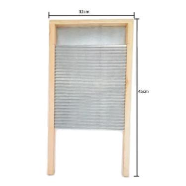 Imagem de Esfregadeira Tabua Lavar Roupas em Zinco Retrô Vintage Washboard