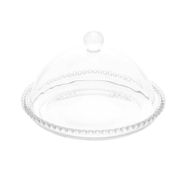 Imagem de Queijeira Cristal Clear Bolinha c/Tampa Transparente 20x12cm