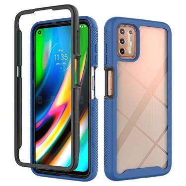 Imagem de For Motorola Moto G9 Plus Starry Sky Solid Color Series Shockproof PC + TPU Protective Case