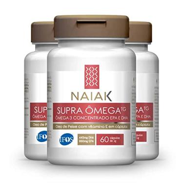 Imagem de Kit 3 Supra Ômega 3TG Naiak 60 cápsulas