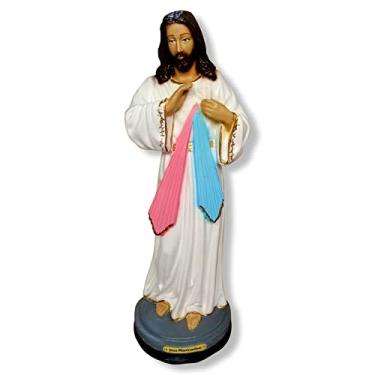 Imagem de Imagem Do Jesus Misericordioso Gesso Grande Lindo Traços Finos 30cm