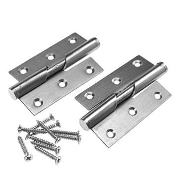 Imagem de Micro Trader 2 peças de gancho de 7,6 cm com ponteira de elevação para mão esquerda e dobradiça de aço inoxidável