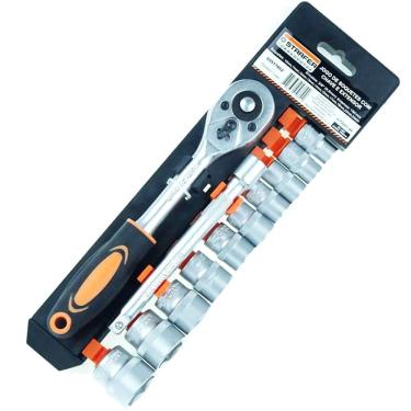 Imagem de Jogo 12 Peças Chave Catraca 3/8 + Extensão + Soquete Starfer