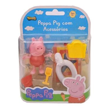 Imagem de Peppa Pig Com Acessórios Roupa Vermelha 2317 - Sunny