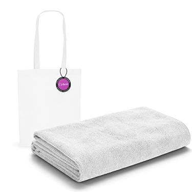 Imagem de Toalha de Praia em Microfibra 75x150 cm Coast TopGet (Branco)