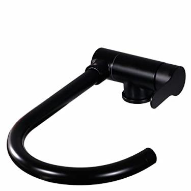 Imagem de Torneira de cozinha dobrável livre branca flexível torneiras de cozinha de água quente e fria torneira de janela baixa para pia escondida, D