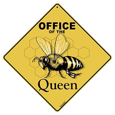 Imagem de Placa de alumínio de 12" x 12" Cruzamento de Escritório da Rainha (X207) da CroSSWALKS