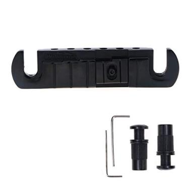 Imagem de Wilkinson GTB Ajustável Intonated Wraparound Ponte Cordal para Guitarra Estilo Les Paul, Preto