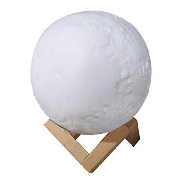 Imagem de Flameer Luz Da Lua 3D Umidificador Toque Lâmpada Do Luar Difusor De Aroma De Ar USB Novo - 13cm