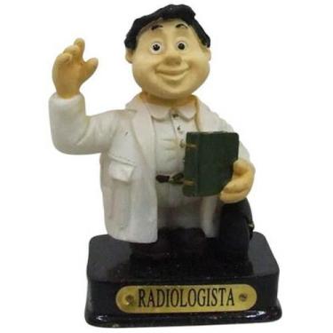 Imagem de Boneco Profissional Radiologista Miniatura Decoração 8cm - Zona Livre