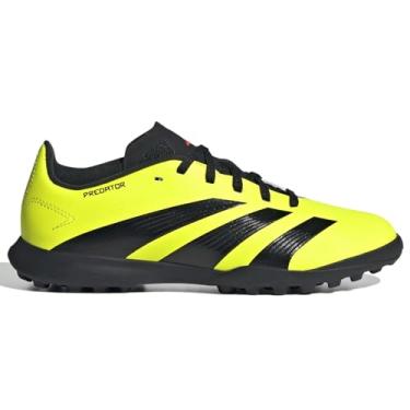 Imagem de adidas Tênis infantil unissex League Predator 24 Turf, Team Solar Amarelo/Preto/Vermelho Solar, 13.5 Little Kid