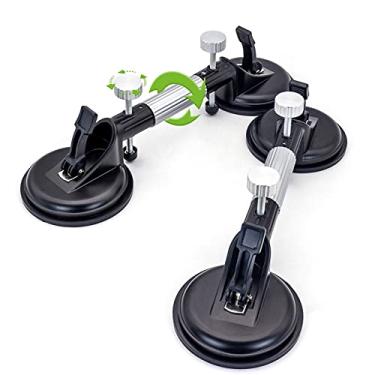 Imagem de OKVEQUIP 2 peças de 15 cm ajustável granito seam setter copo de sucção para junção e nivelamento de costura de pedra ferramenta profissional de instalação de bancada para granito pedra mármore laje de
