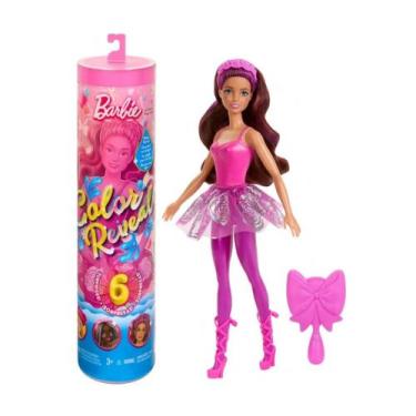 Imagem de Barbie Color Reveal Boneca Surpresa Bailarina Série Balé HRK17 - Matte