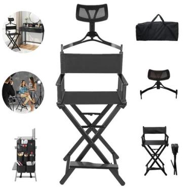 Imagem de Cadeira diretora maquiagem de aluminio dobrável - ATC