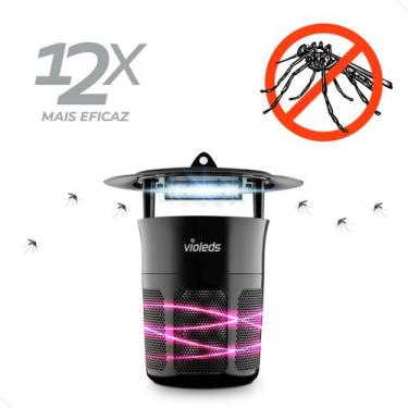 Imagem de Mata Mosquito Elétrico Armadilha Pernilongo Luz Led Choque - VIOLEDS B